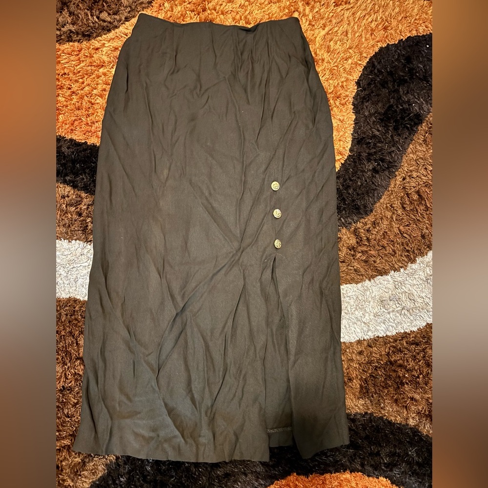 Vintage, Fashion Bug, Olive Green, Skirt